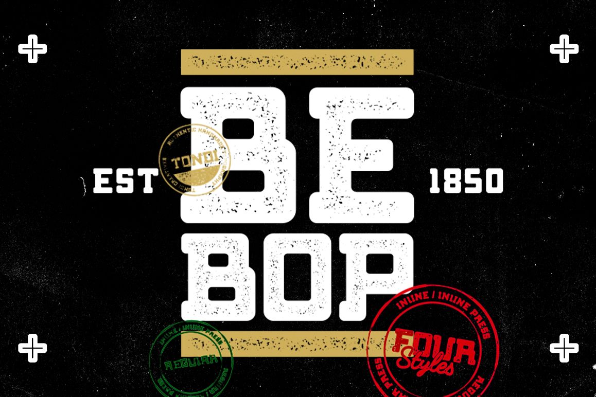 Bebop Slab Serif Font Family example image 1
