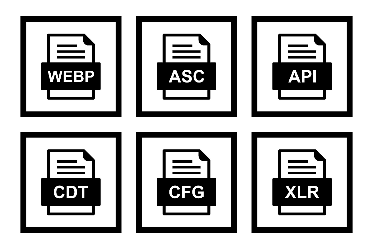 Set Of File Formats Icons example image 1