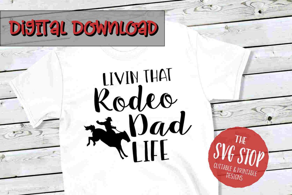 Rodeo Dad -SVG, PNG, DXF example image 1