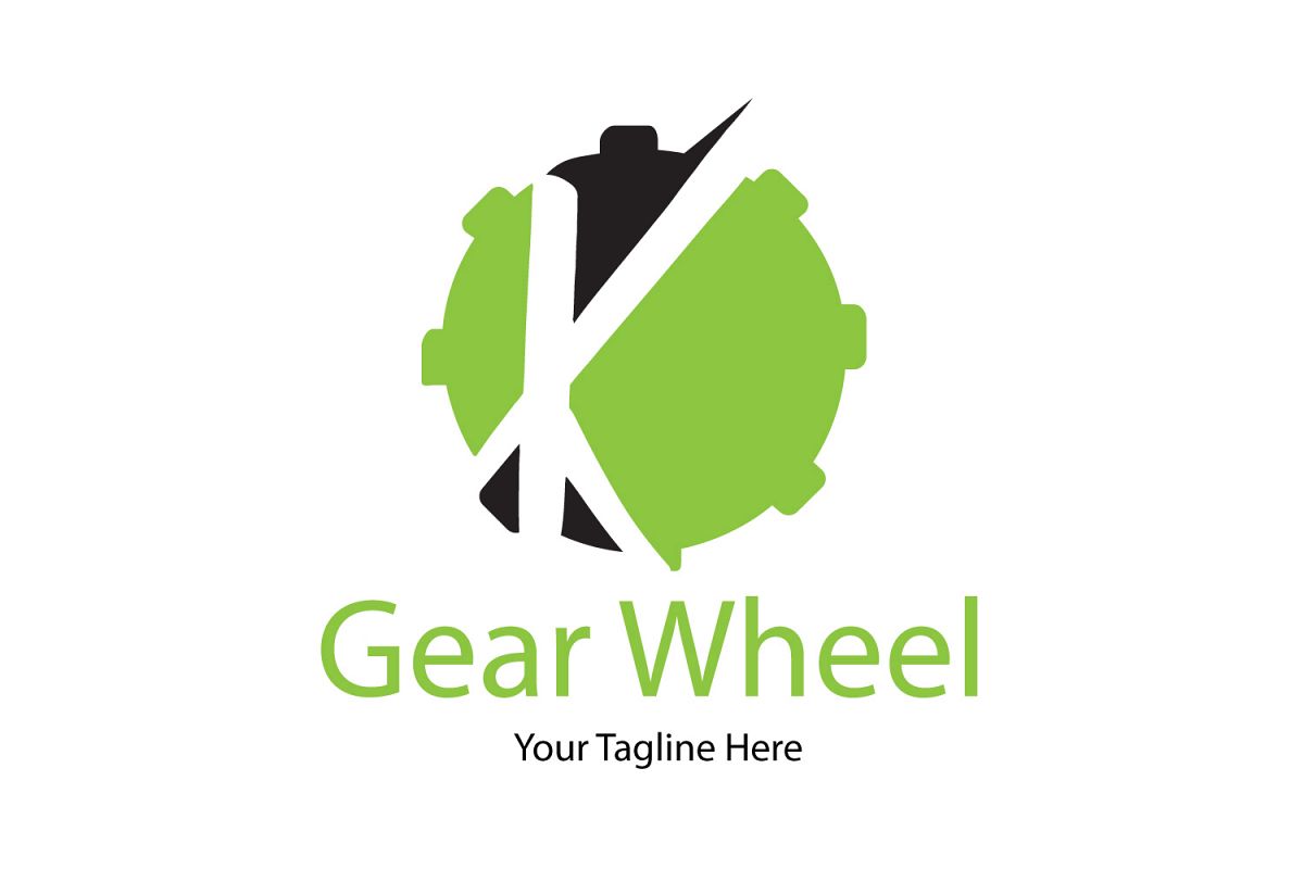K letter gear logo example image 1