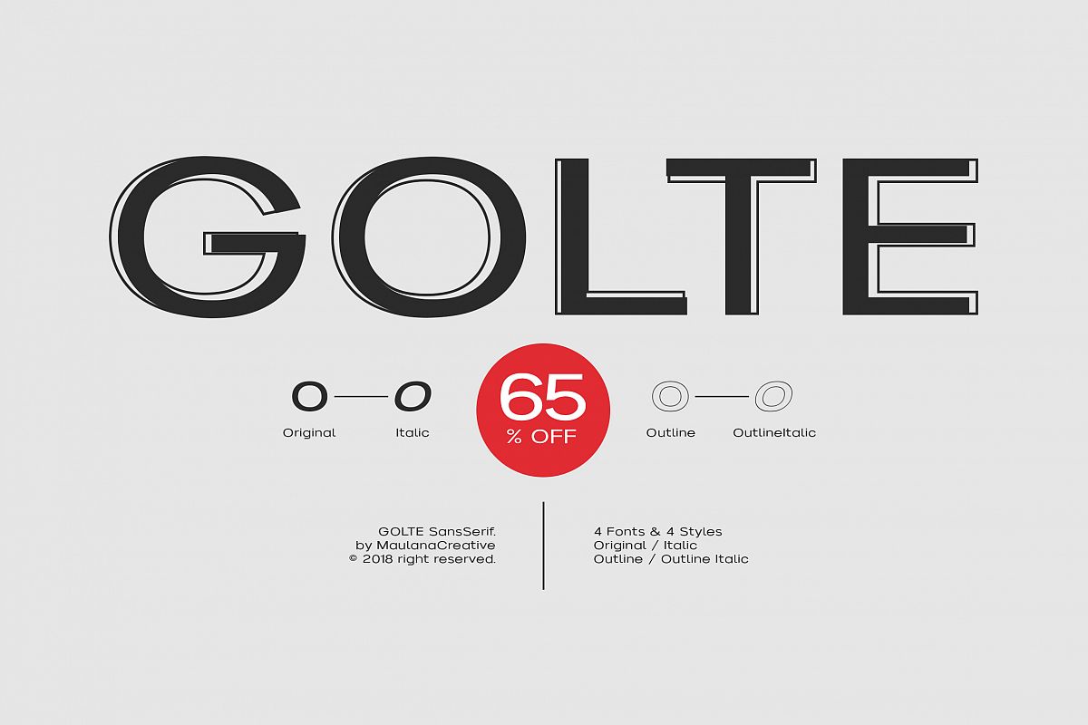 Golte Sans Font - 65 OFF example image 1