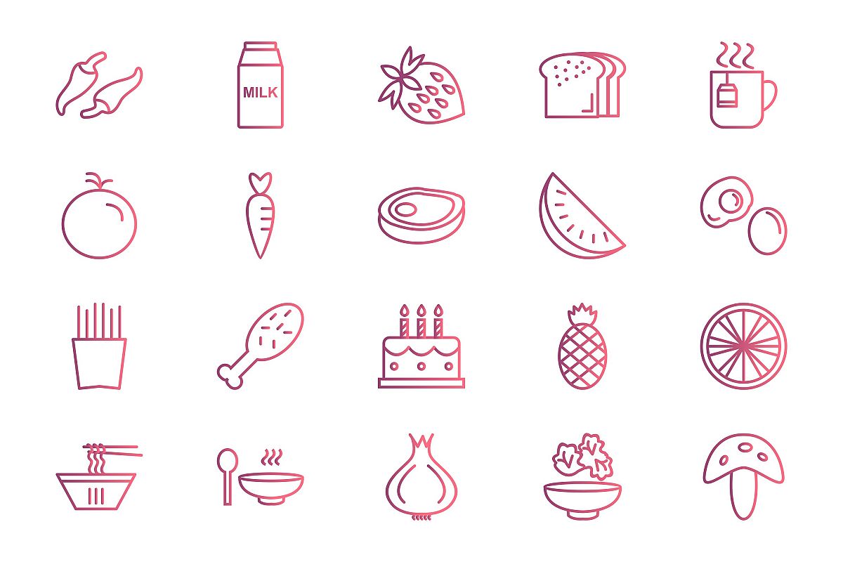 Set Of Food Icons example image 1
