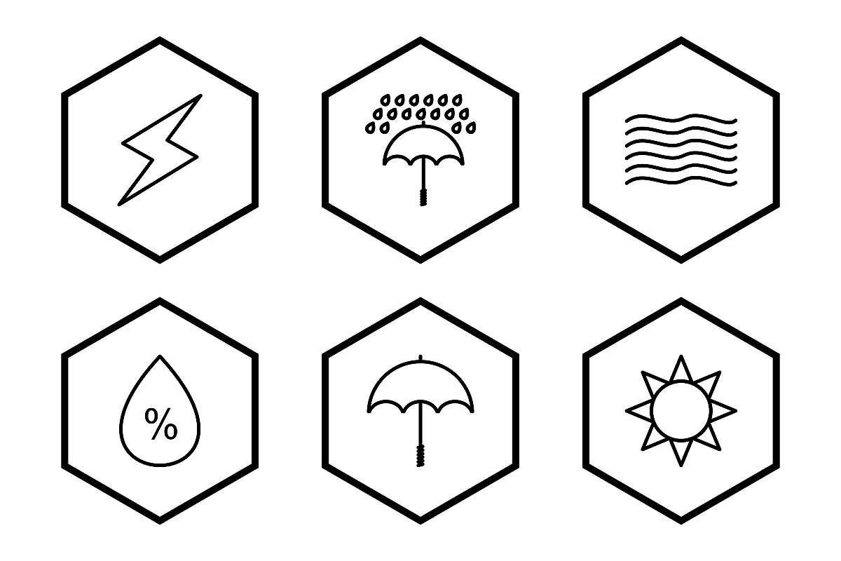 Set Of Weather And Season Icons example image 1