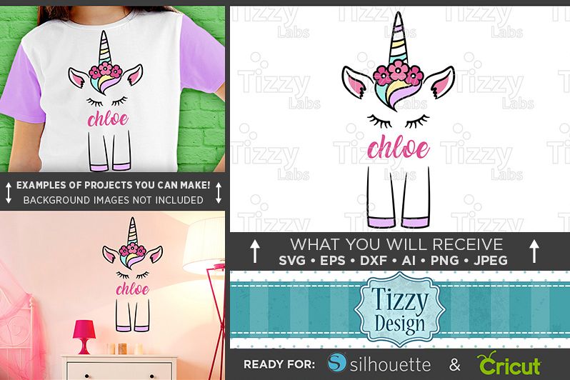 Cute UNICORN SVG - Cute Unicorn Shirt Design SVG File - 1002 example image 1