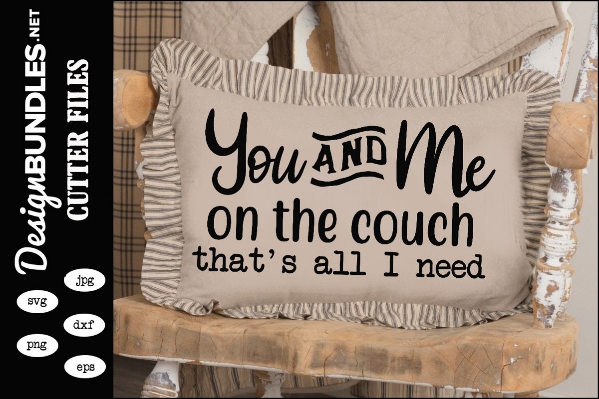 You and Me On The Couch SVG example image 1