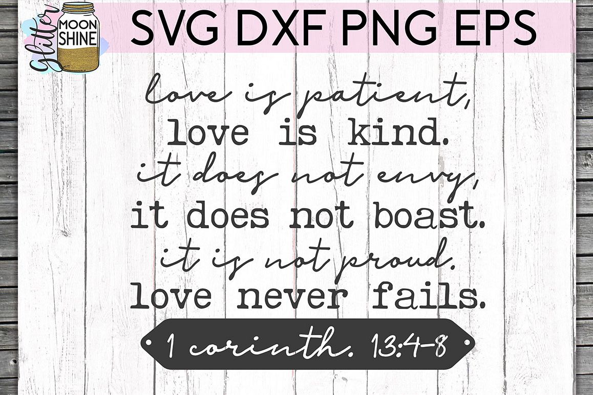 Love Is Patient Svg Dxf Png Eps Cutting Files