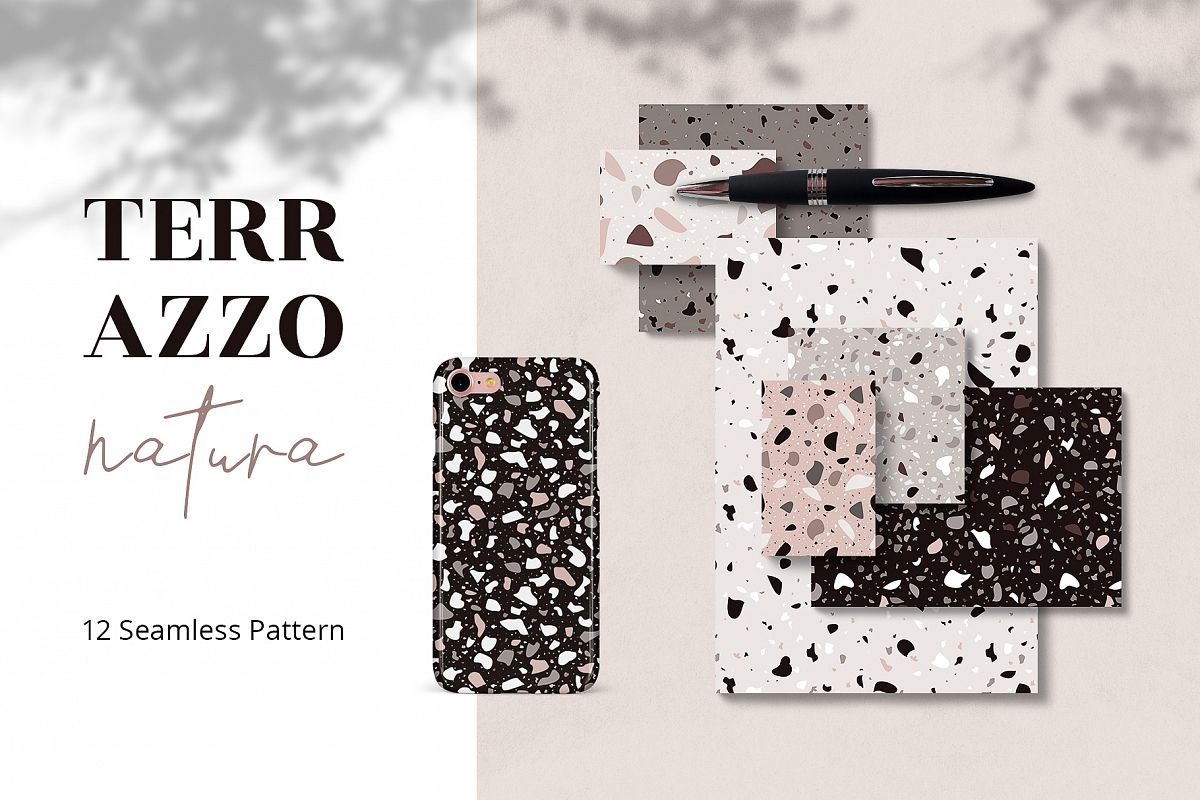 TERRAZZO Natura Seamless Pattern example image 1