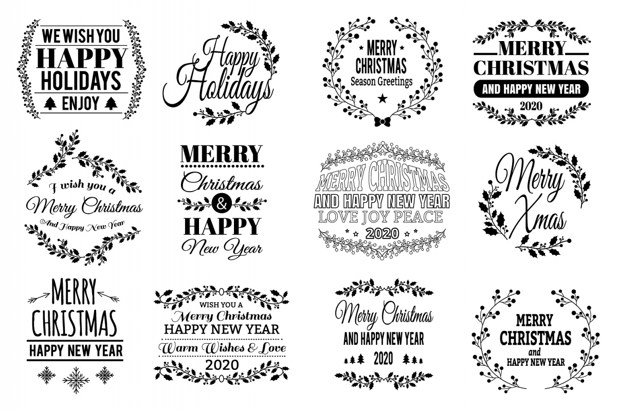 12 Christmas SVG Quotes Bundle example image 1