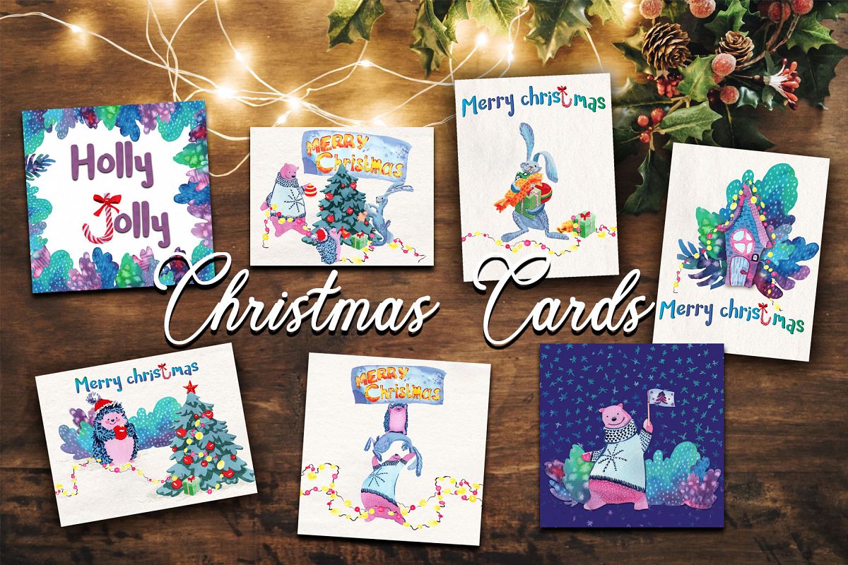 Christmas greeting cards example image 1