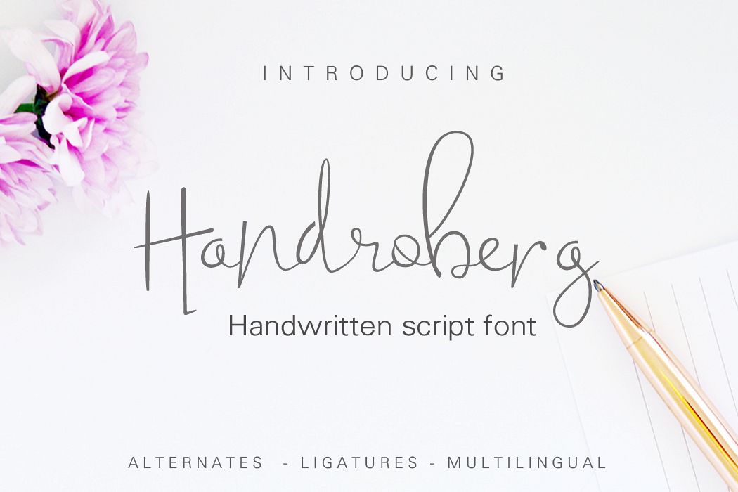 Handroberg Font example image 1
