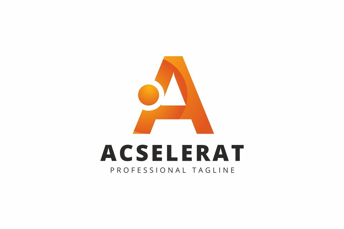 Acselerat A Letter Logo example image 1