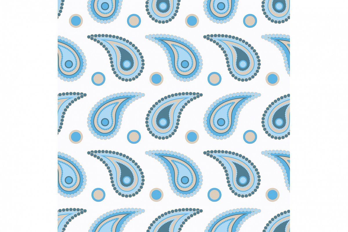 Ethnic boho seamless pattern with Paisley. example image 1