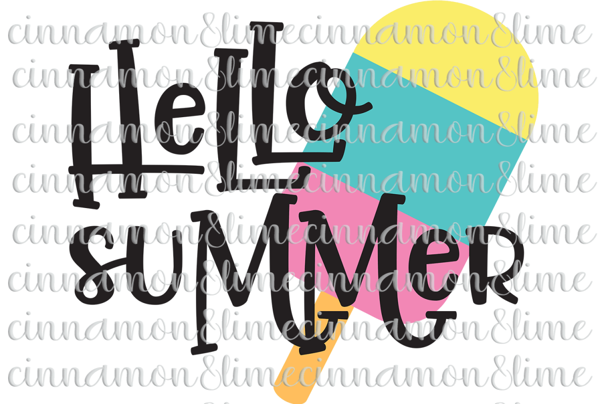 Hello Summer SVG example image 1