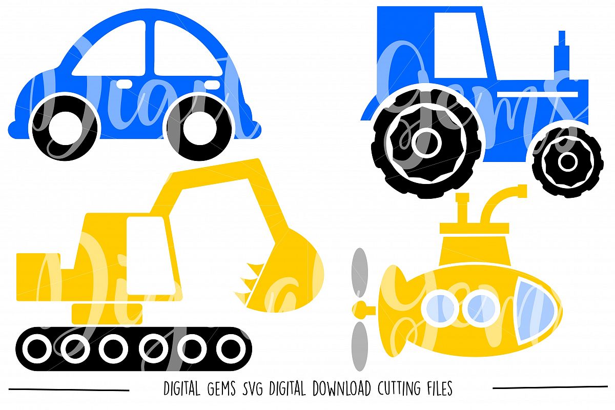 Vehicle SVG / DXF / EPS / PNG files example image 1