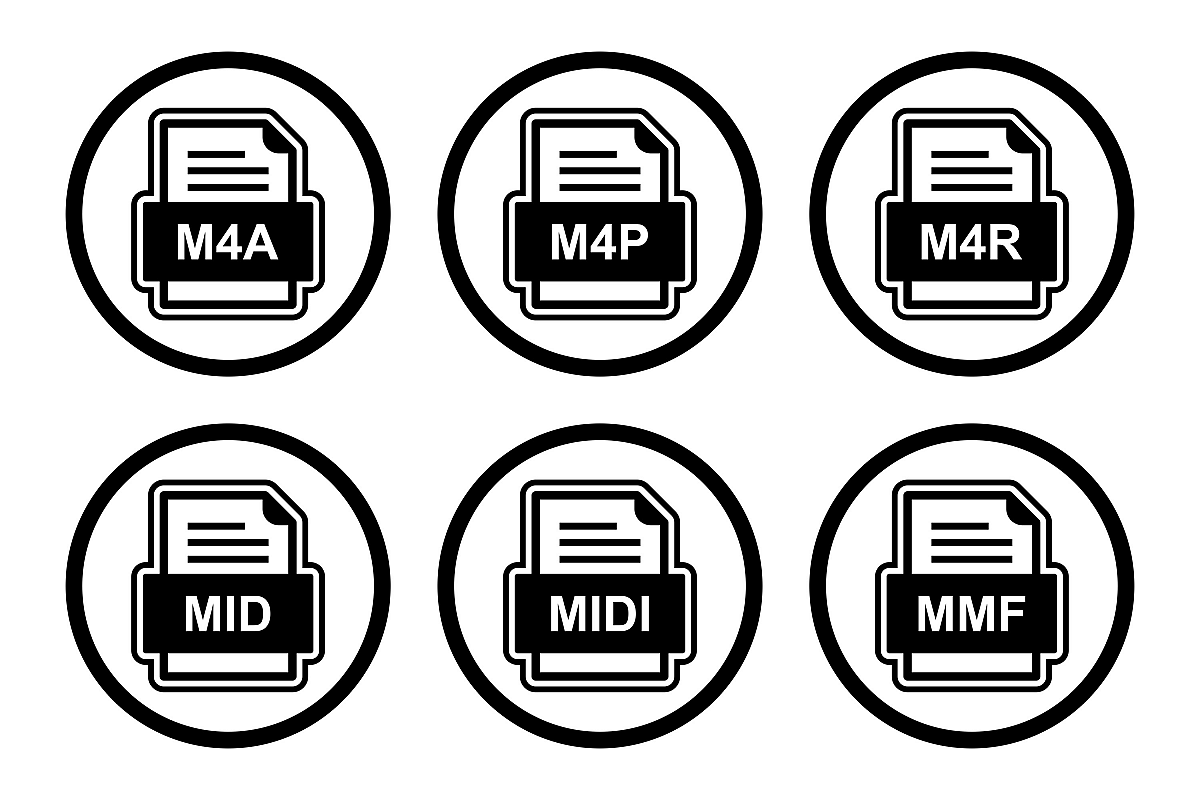 Set Of File Formats Icons example image 1