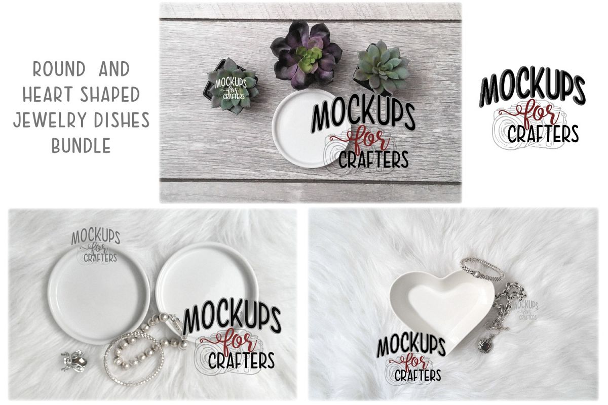 MOCK-UP TRIO - JEWELRY/RING DISHES - Dollarama example image 1