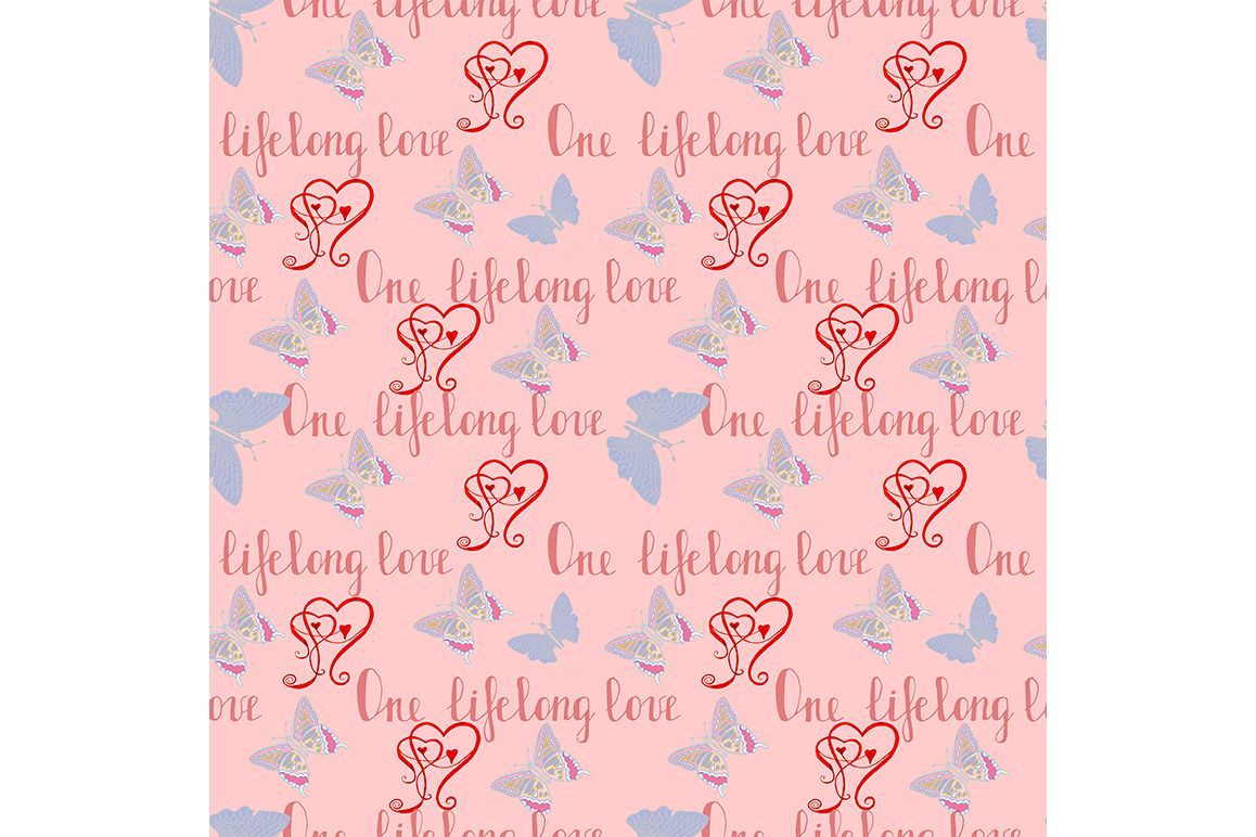 Seamless Love pattern example image 1