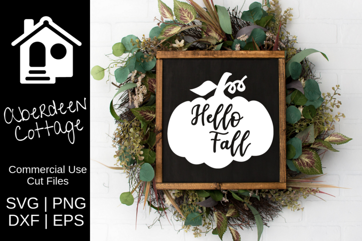 Hello Fall SVG example image 1