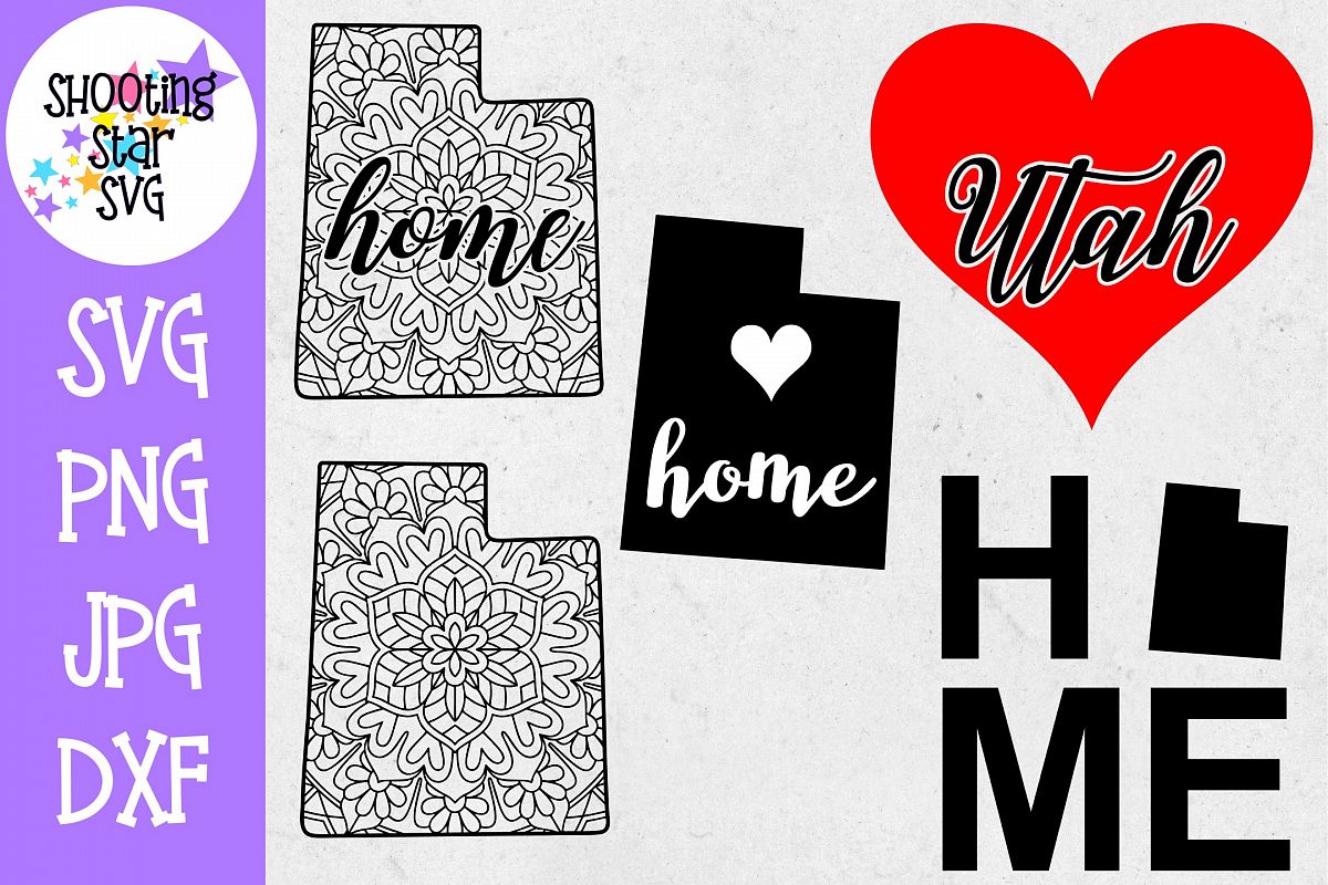 Utah US State SVG Decal Bundle - 50 States SVG example image 1