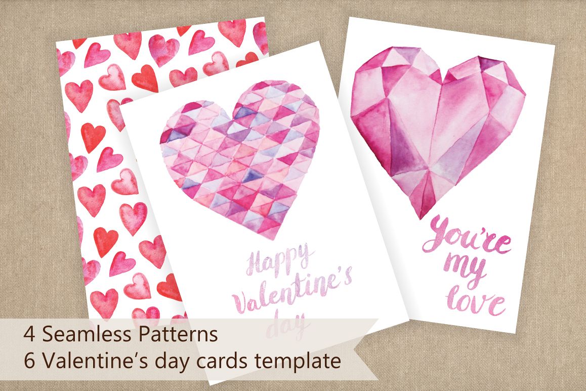 Valentine's day cards template example image 1