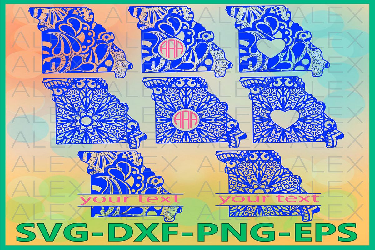 Missouri State SVG, Missouri Mandala SVG, Missouri Svg example image 1