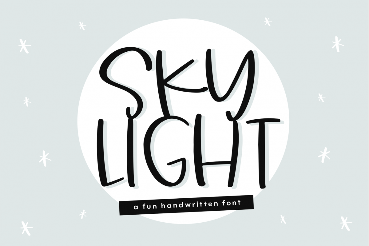 Sky Light - A Quirky Handwritten Font example image 1
