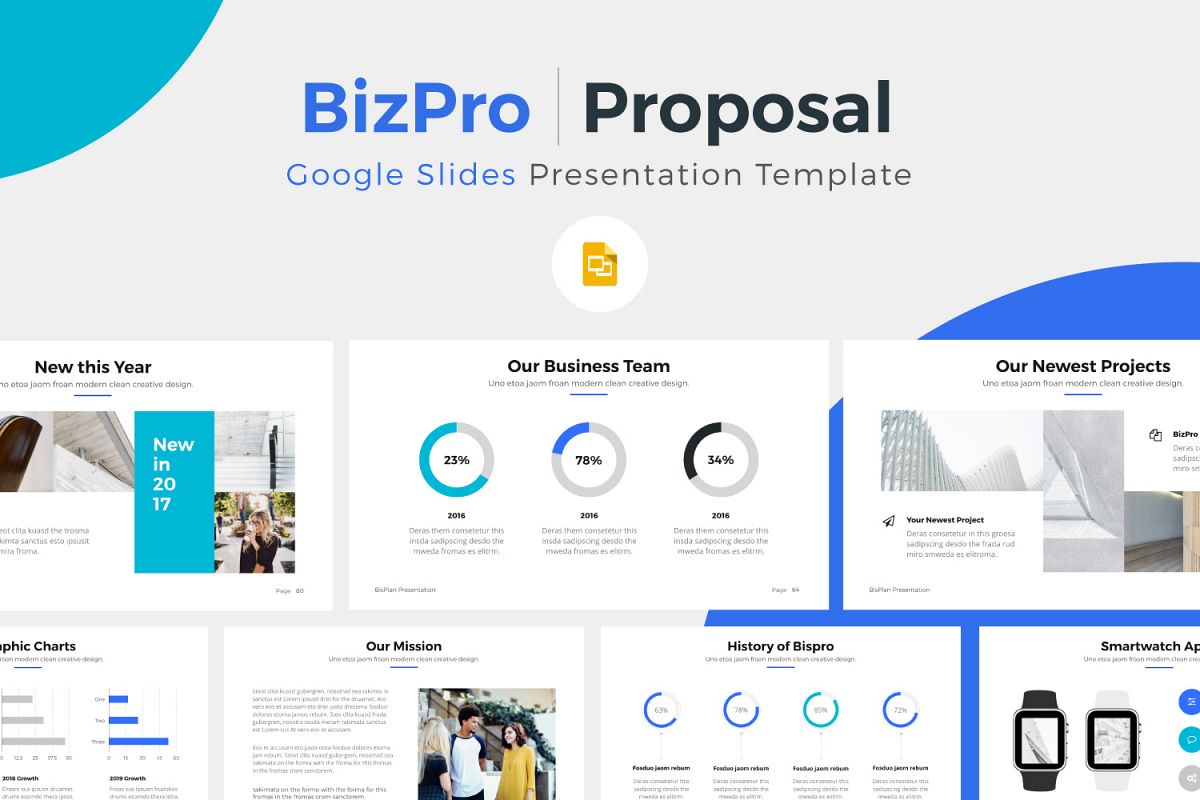 BizPro | Proposal Google Slides Template example image 1