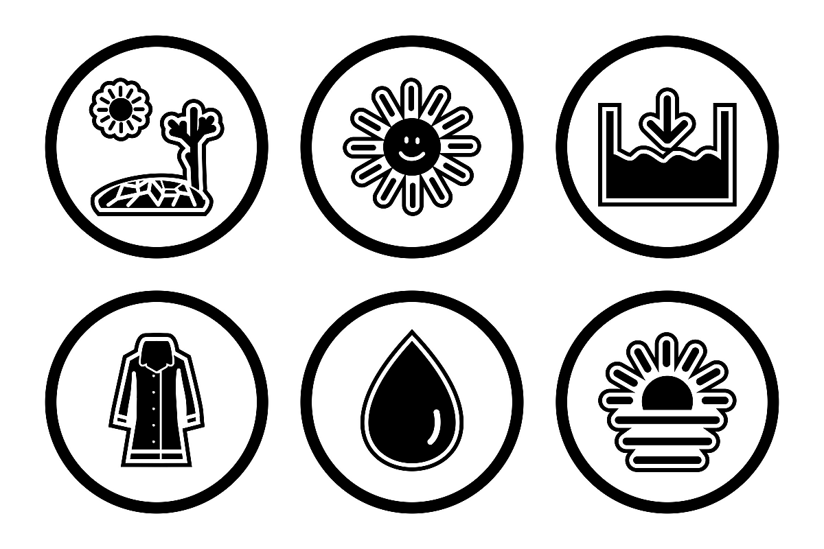 Set Of Weather And Season Icons example image 1