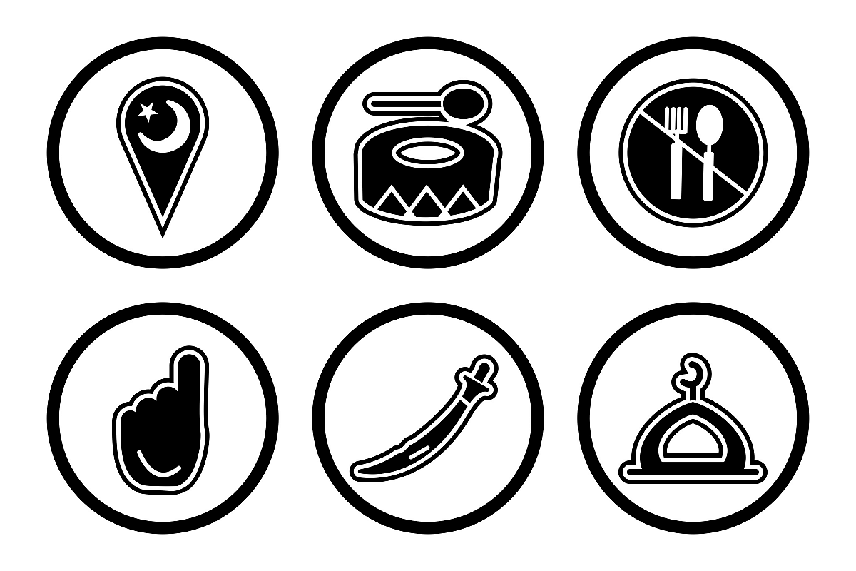 Set Of Ramadan Icons example image 1
