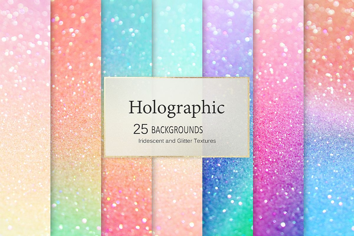 Iridescent and Glitter Textures example image 1