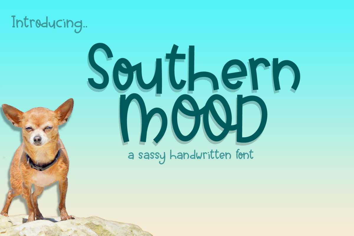 Southern Mood - a sassy handwritten font example image 1