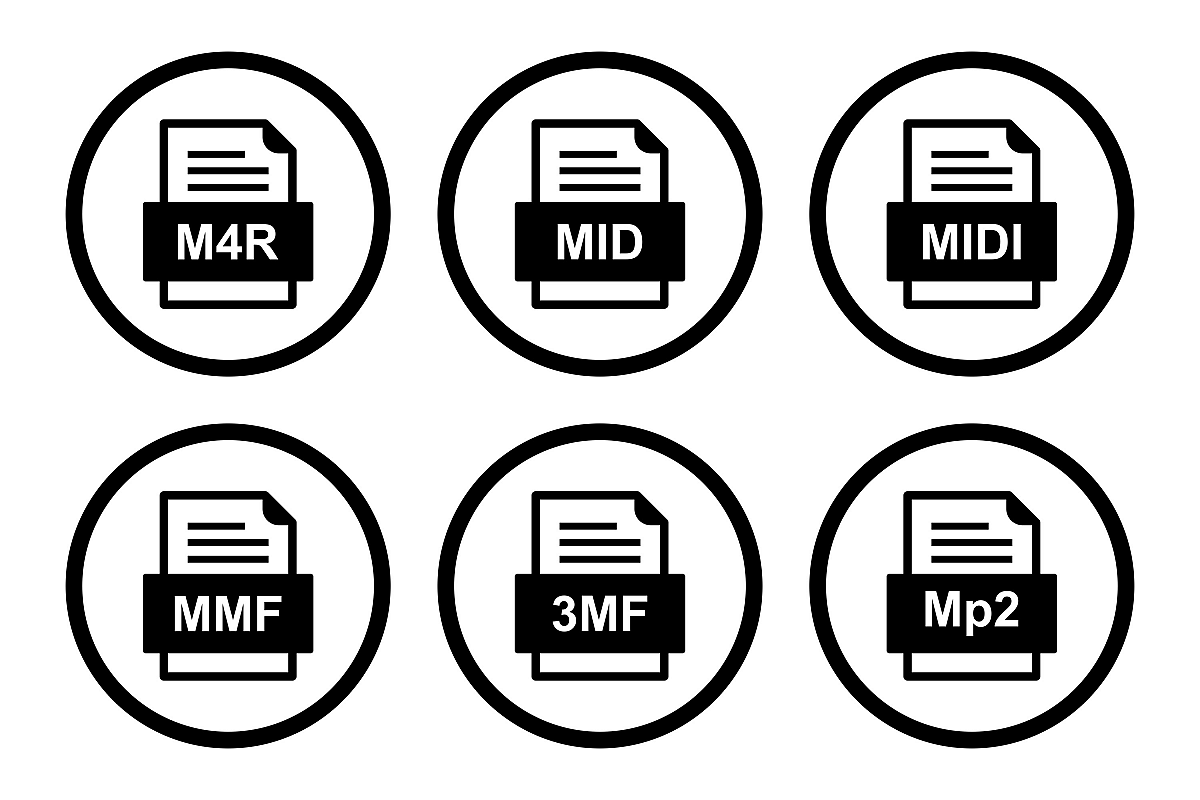 Set Of File Formats Icons example image 1