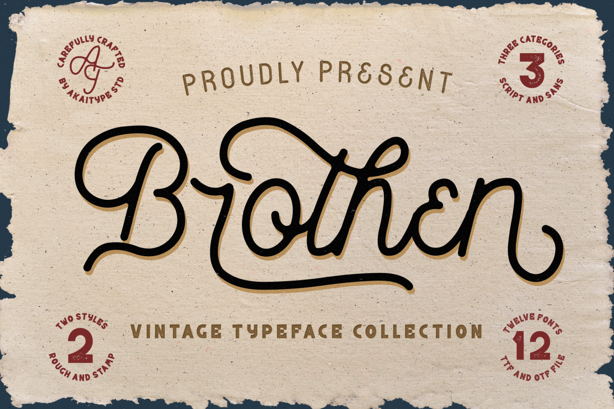 Brothen Vintage Font example image 1
