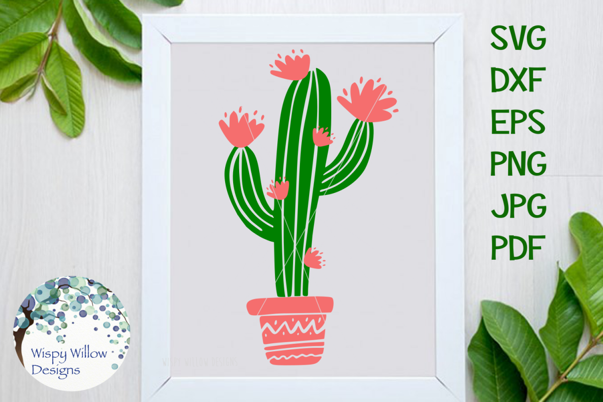 Download Floral Blooming Cactus | Summer SVG Cut File