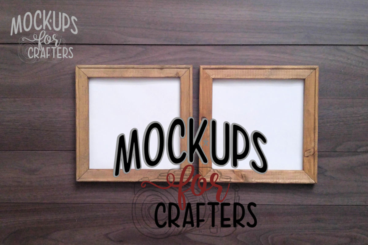REVERSE CANVAS MOCK-UP - Two 10 inch mock-ups side by side example image 1