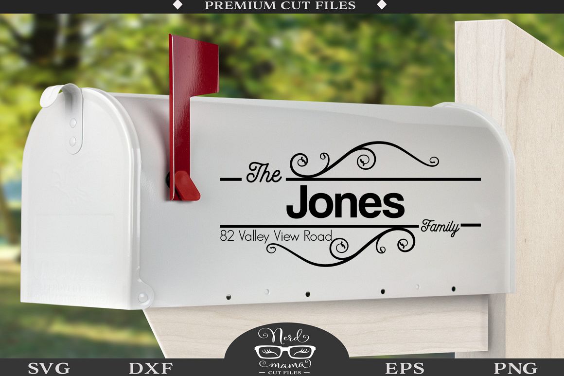 Download Mailbox Decal SVG cut file