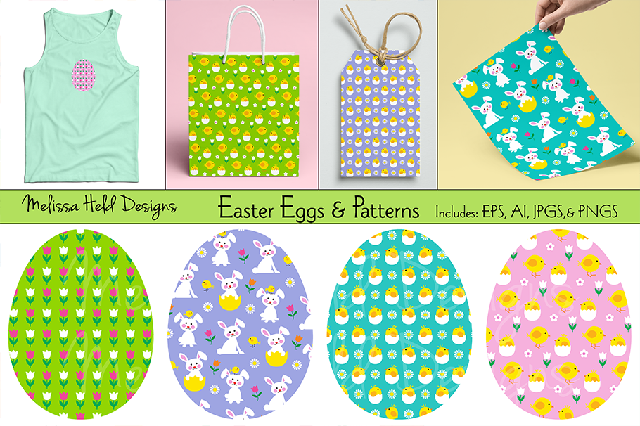 Easter Eggs & Patterns example image 1