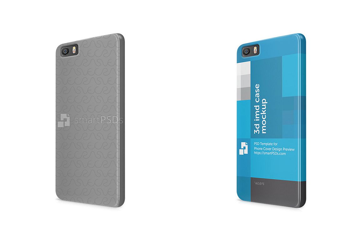 Xiaomi Mi5 3d IMD Mobile Case Design Mockup 2016 example image 1