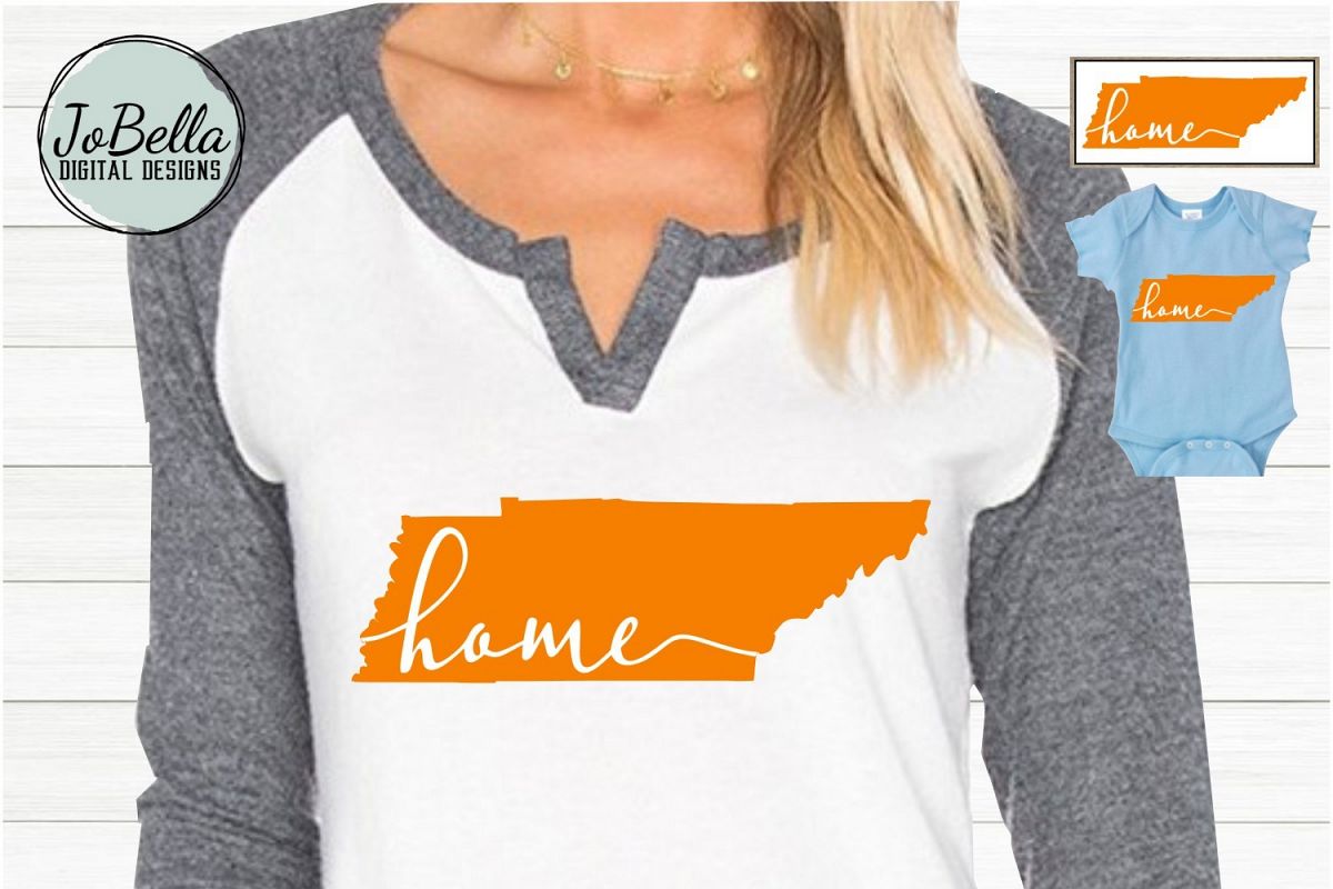 Orange Tennessee with Home SVG and Printable example image 1