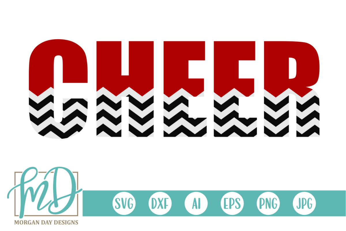Cheer - Cheerleader SVG, DXF, AI, EPS, PNG, JPEG example image 1