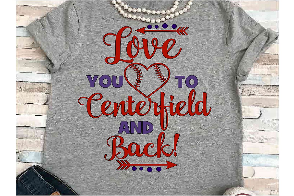 Baseball SVG DXF JPEG Silhouette Cameo Cricut Centerfield example image 1