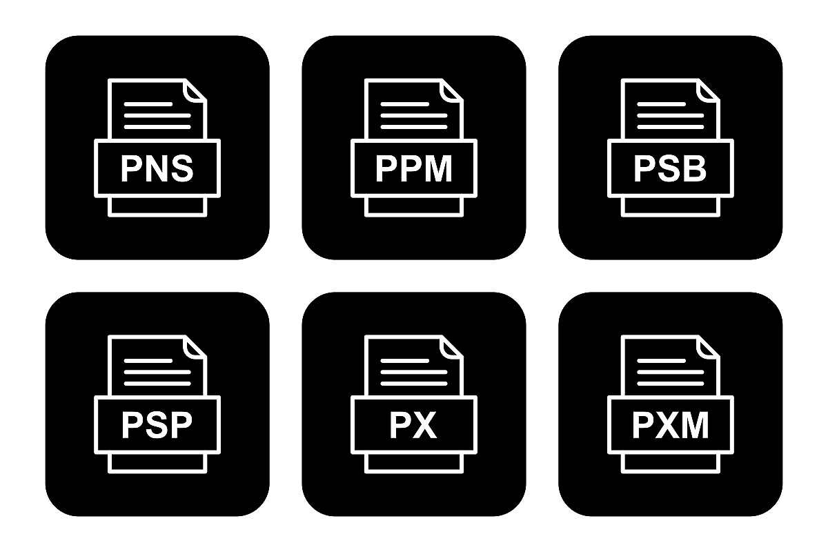 Set Of File Formats Icons example image 1