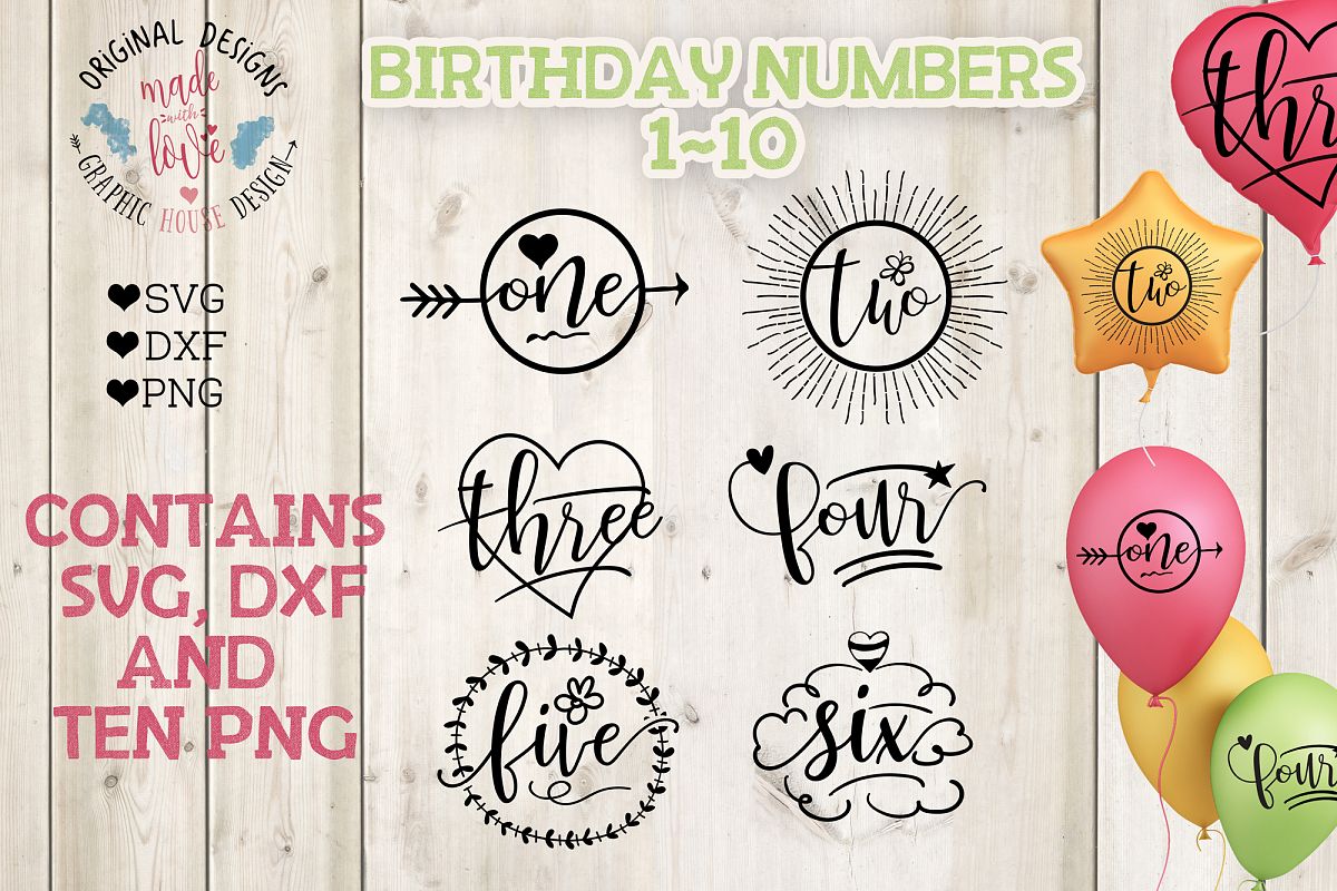 Birthday Numbers Bundle example image 1