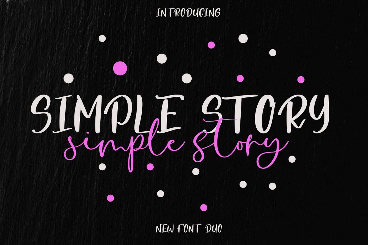 Simple Story Font Duo example image 1