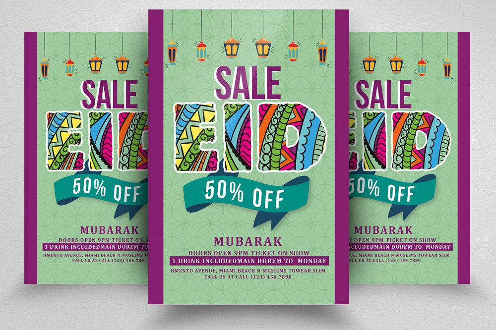 Eid Sale Offer Flyer example image 1