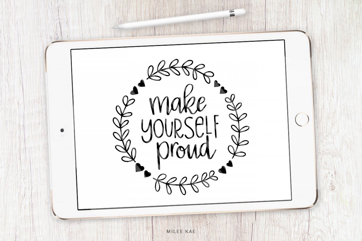 Inspirational quote SVG, Cutting file, Decal example image 1