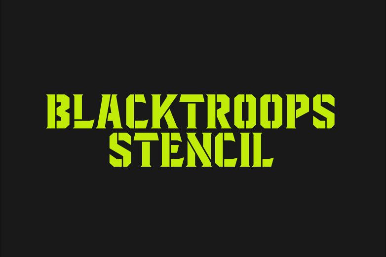 Blacktroops Stencil example image 1
