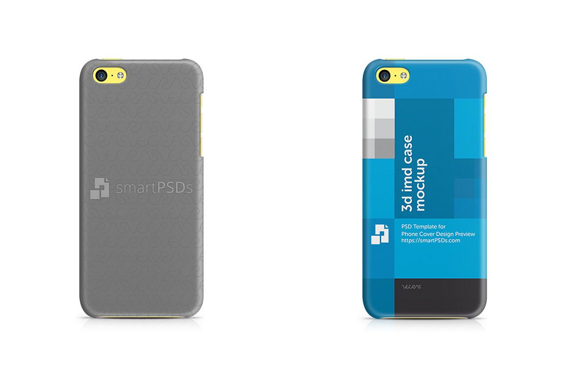 Apple iPhone 5C 3d IMD Mobile Case Design Mockup 2013 example image 1