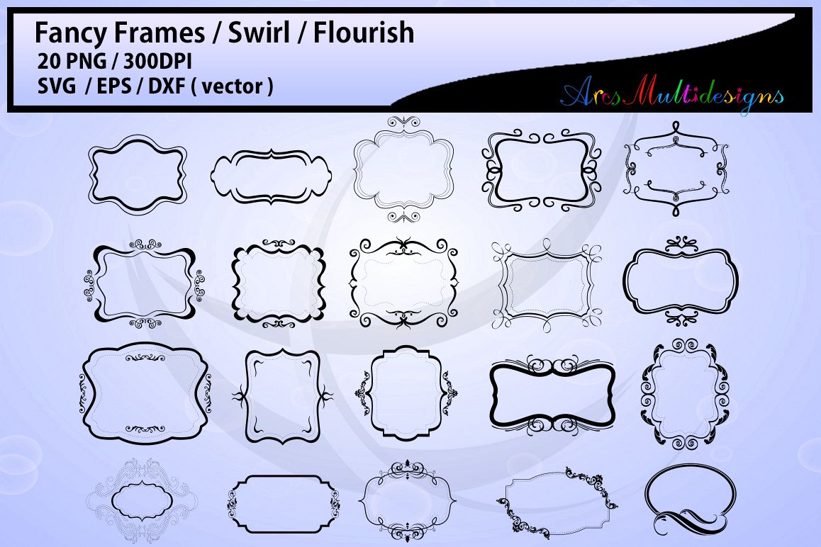 Download Fancy frames SVG/ fancy labels SVG / frames EPS/ borders ...