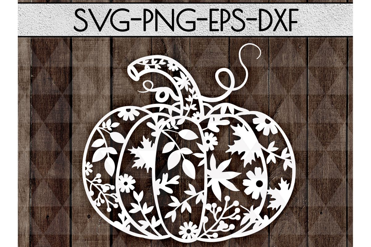 Pumpkin SVG Cutting File, Autumn, Fall DXF, EPS, PNG